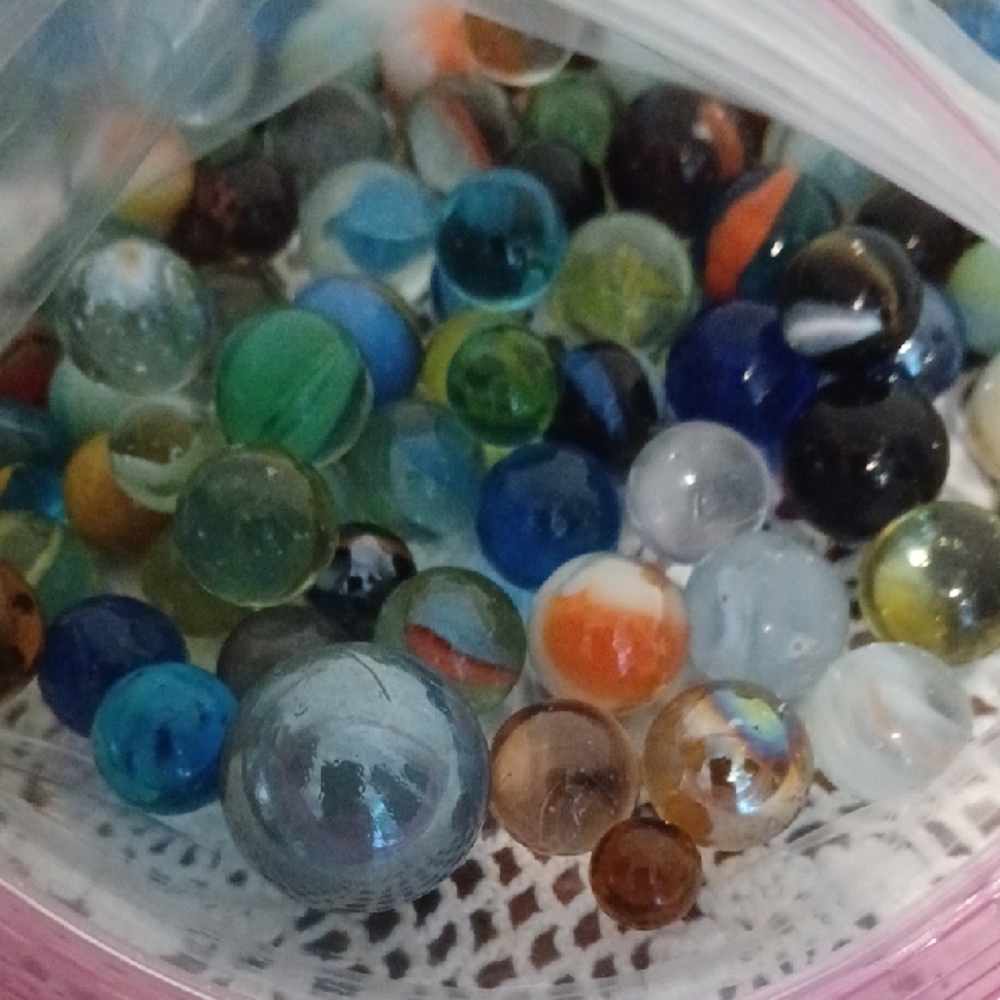 Colorful Glass Marbles Collection